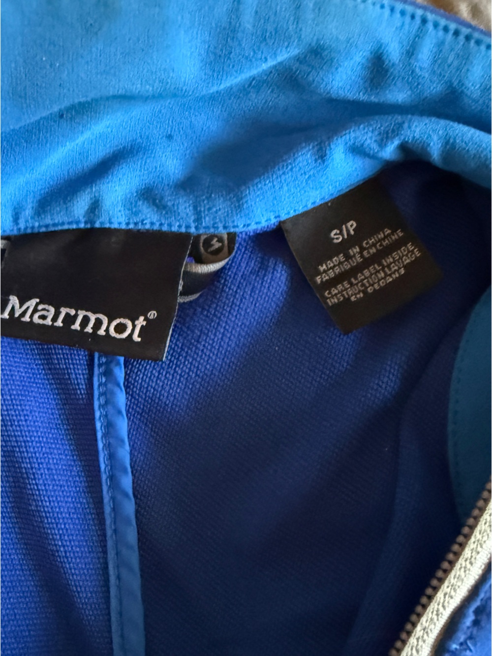 Marmot Two-Tone Blue Softshell Performance Jacket - Picture 4 of 4